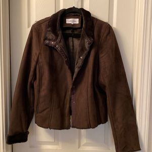 Calvin Klein suede jacket